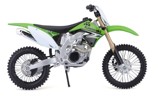 Kawasaki Kx 450 F Maisto 1/12 para Armar Color Verde