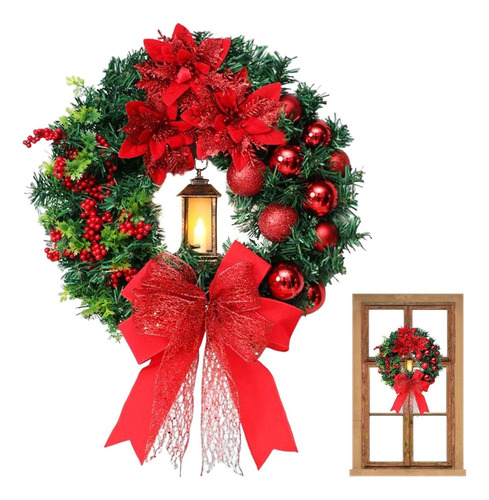 Zj Promoção De Grinalda De Porta De Natal Com Decoração De