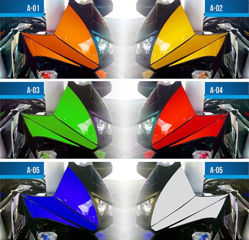 Imagen 4 de 8 de Etiqueta Reflectiva Klr 650 Careta 6 Pza Kawasaki Designpro