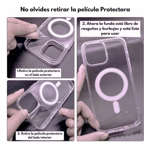 Kit Cargador Inalámbrico Magsafe 20w Para iPhone+funda+cable