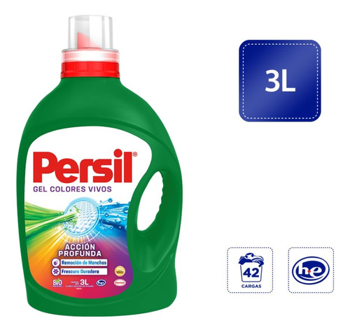 Persil detergente líquido colores vivos 3L