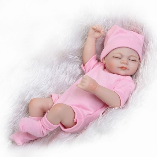 Juguete De Baño Reborn Baby Doll Para Niña, Color Rosa