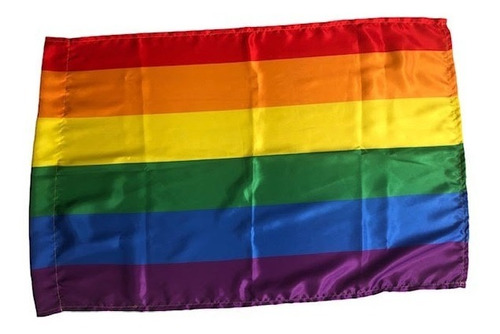 Bandera Lgtbi  1.00 Mtrs X 1.50 Satin Estampado