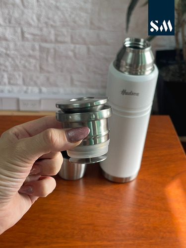 Termo Hudson Acero Inoxidable Tapón A Presión 1 L Tapa Mate