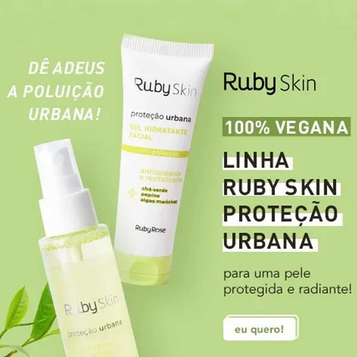 Imagem 4 de 4 de Gel Hidratante Ruby Rose Proteção Urbana Antipoluição 50g