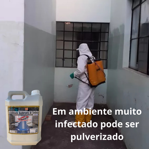 Desinfetante Concentrado Quartenário De Amonia 5ª Geração.5l