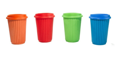 Lote 10 Vaso Térmico + Tapa 270 Ml - Calidad Varios Colores 