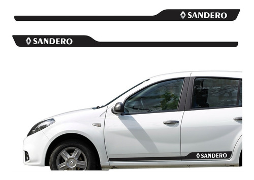 Adesivos Faixa Lateral  Renault Sandero Personalizado Sdro14