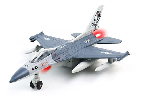 F16 Fighter Jet Toy  1 Paquete, Chorros De Juguete Con Luz Y