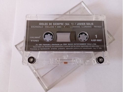 Javier Solis Exitos Idolos De Siempre Vol 1 Cassette Musical