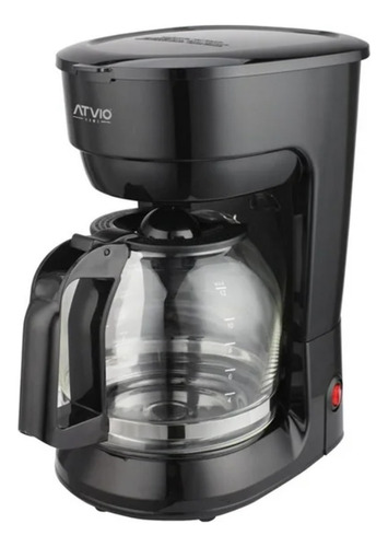 Cafetera Atvio 12 Tazas Negra