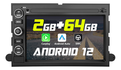 2g+64g Radio De Coche Estereo Android 12 Para Ford F150 F250