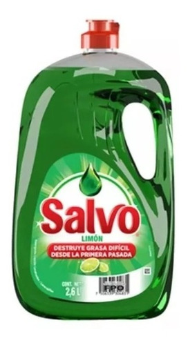 Lavatrastes Liquido Salvo Limon 2.6 Litros