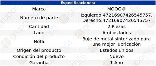 Terminales Interiores Moog Gmc P25/p2500 Van 1971 A 1974
