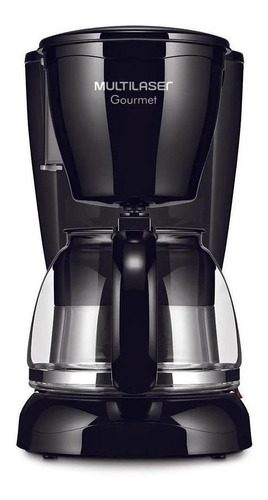 Cafetera Multilaser Gourmet 30 Tazas semi automática negra de filtro 220V