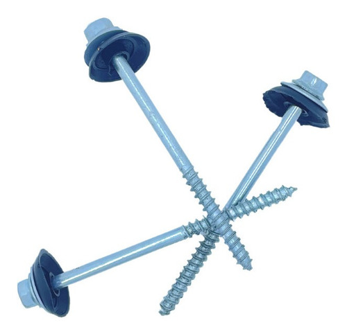 Imagem 4 de 7 de Parafuso Telha 11 Cm Conjunto De Vedação 100 Unid Atacado