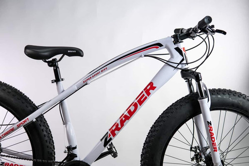 Bicicleta Aro 26 Com Suspenção Branca Fat Jaguar Z-rader