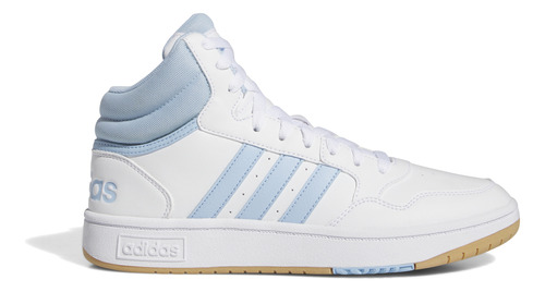 Tenis adidas Hoops 3.0 Blanco Con Azul Dama Mujer