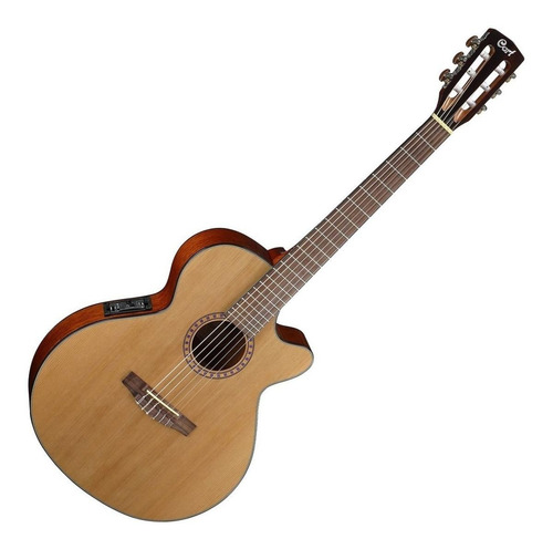 Imagen 2 de 3 de Guitarra clásica Cort Classic Series CEC5 para diestros natural glossy high-tech
