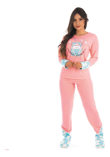 Pijama De Inverno Feminino Pv Victory