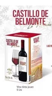 Vino Tinto Castillo Belmonte Tempranillo Cavernet 5 Lts M22