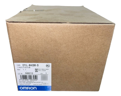 Omron Cp1l-m40dr-d Controlador Plc 24 Vdc.