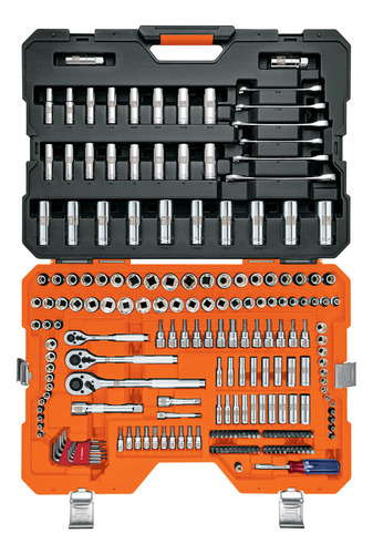 Juego Autoclé Cuadro 1/4 3/8 Y 1/2' 217 Pzs Std Y Mm 15691