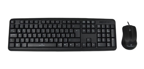 Teclado Y Mouse Perfect Choice Pc-201076, Usb, Color Negro.