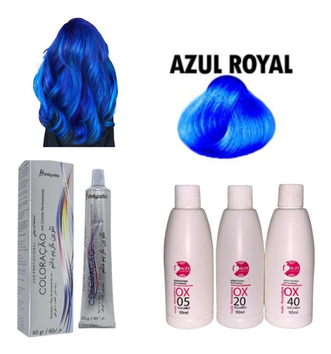 Coloração Mairibel Azul Royal + Ox 90ml