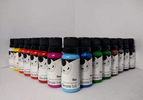 Imagem 2 de 4 de Tinta Tattoo Electric Ink Profissional Vermelho Ferrari 15ml