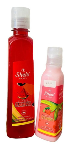 Shampoo Sandía Cero Lágrimas + Crema Peinadora Fresita Sheló