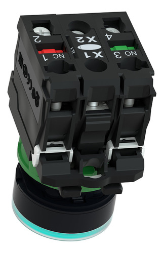 Botão Comando Pulsador Faceado Iluminado 22mm Schneider