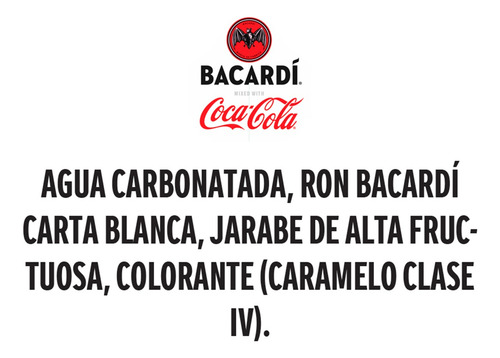 Bebida Alcóholica Bacardi & Coca Cola Original 355ml 6 Pack