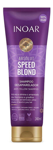 Shampoo Desamarelador Inoar Absolut Speed Blond 240ml