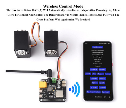 Servo Driver De Camión Serie Hat Esp32 Y Circuito De Control