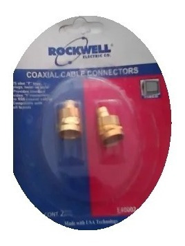 Conector Cable Coaxial Rg6 E40002 X4 Unidades