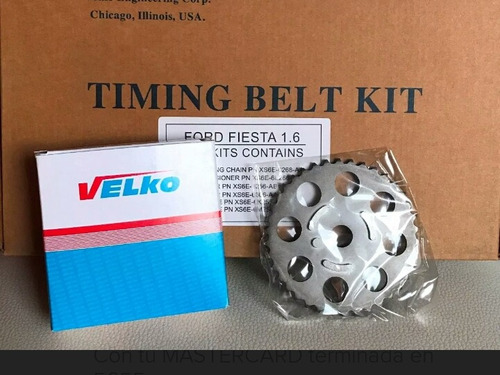 Kit De Tiempo De Ford Fiesta 1.6 Marca Velko Excelente Calid