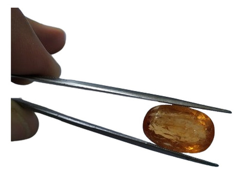 Topazio Imperial Extra Oval 16 Ct , 12 X 18 Mm Laranja Forte