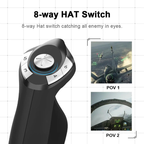 Simulador De Vuelo Joystick, Sistemas De Throttle Con
