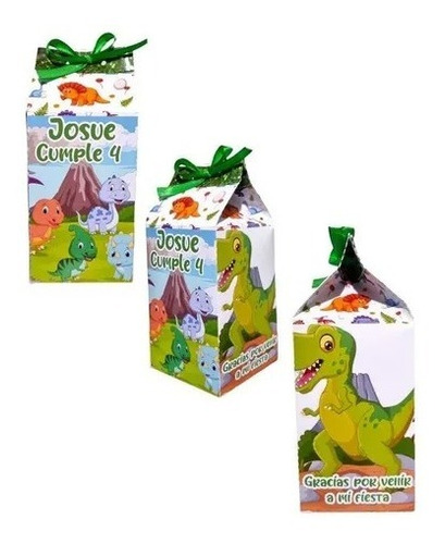 Cajas Para Dulces O Sorpresa De Cumpleaños Dinosaurios Bebe