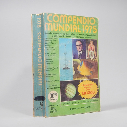 Compendio Almanaque Mundial 1975 Dicc Geográfico 1974 F2