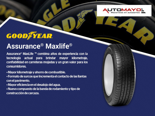 Set 2 Llantas Assurance Maxlife Goodyear 175/65r14 86h