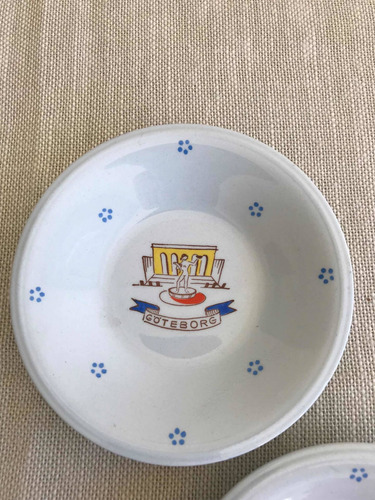 Par De Platitos Porcelana