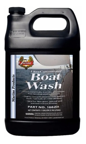 Shampoo Náutica Ultra Concentrado Boat Wash Presta Galón 