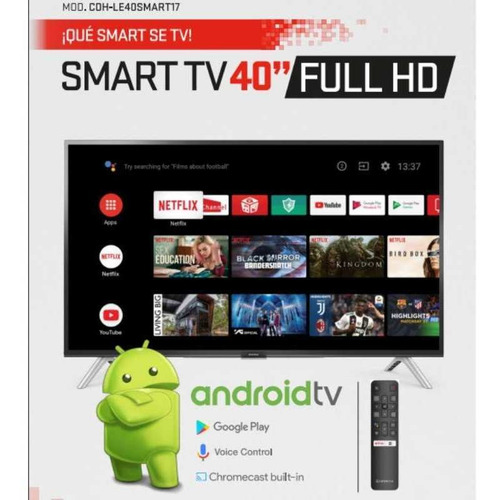 Imagen 2 de 7 de Smart Tv Full Fd Hitachi Le40smart21 40 Control De Voz