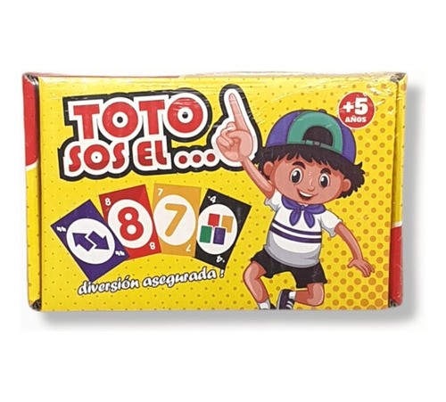 Juego De Cartas Uno Dos Toto Sos El Uno Ingenio- Del Tomate