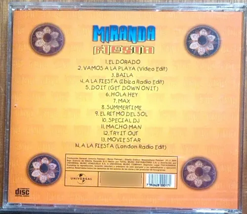 Cd Miranda - Fiesta - Original (Usado)