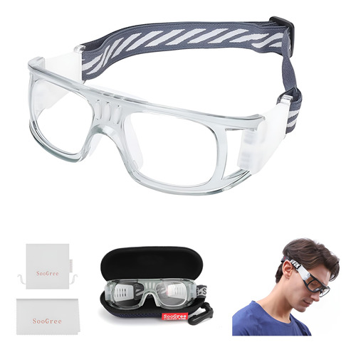 Soogree Gafas De Racquetball  Anti Niebla Absorcion De Golp