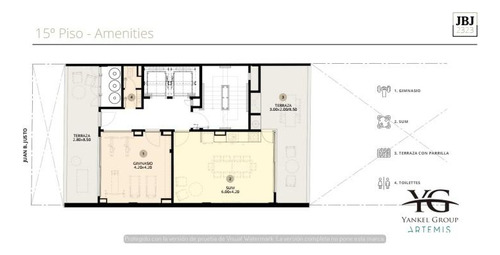Jbj 2323 - 2 Ambientes Con Toilette, Dormitorio En Suite Y Balcon Corrido
