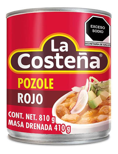 Pozole La Costeña Rojo 810g